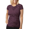 Next Level Women's Plum Burnout Tee