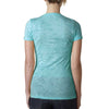 Next Level Women's Tahiti Blue Burnout Tee