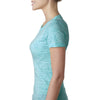 Next Level Women's Tahiti Blue Burnout Tee