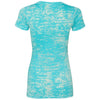 Next Level Women's Tahiti Blue Burnout Tee