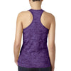 Next Level Women's Purple Rush Burnout Racerback Tank