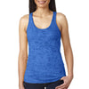Next Level Women's Royal Burnout Racerback Tank