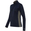 Champion Women's Navy/Stone Grey Performance 5.4-Ounce Colorblock Full-Zip Jacket