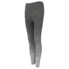Tombo Women's Dark Grey/ Light Grey Marl Seamless Fade Out Leggings