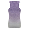 Tombo Women's Purple/ Light Grey Marl Seamless Fade Out Vest