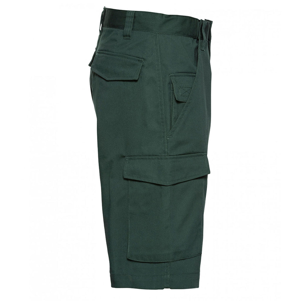 Russell Men's Bottle Workwear Poly/Cotton Shorts
