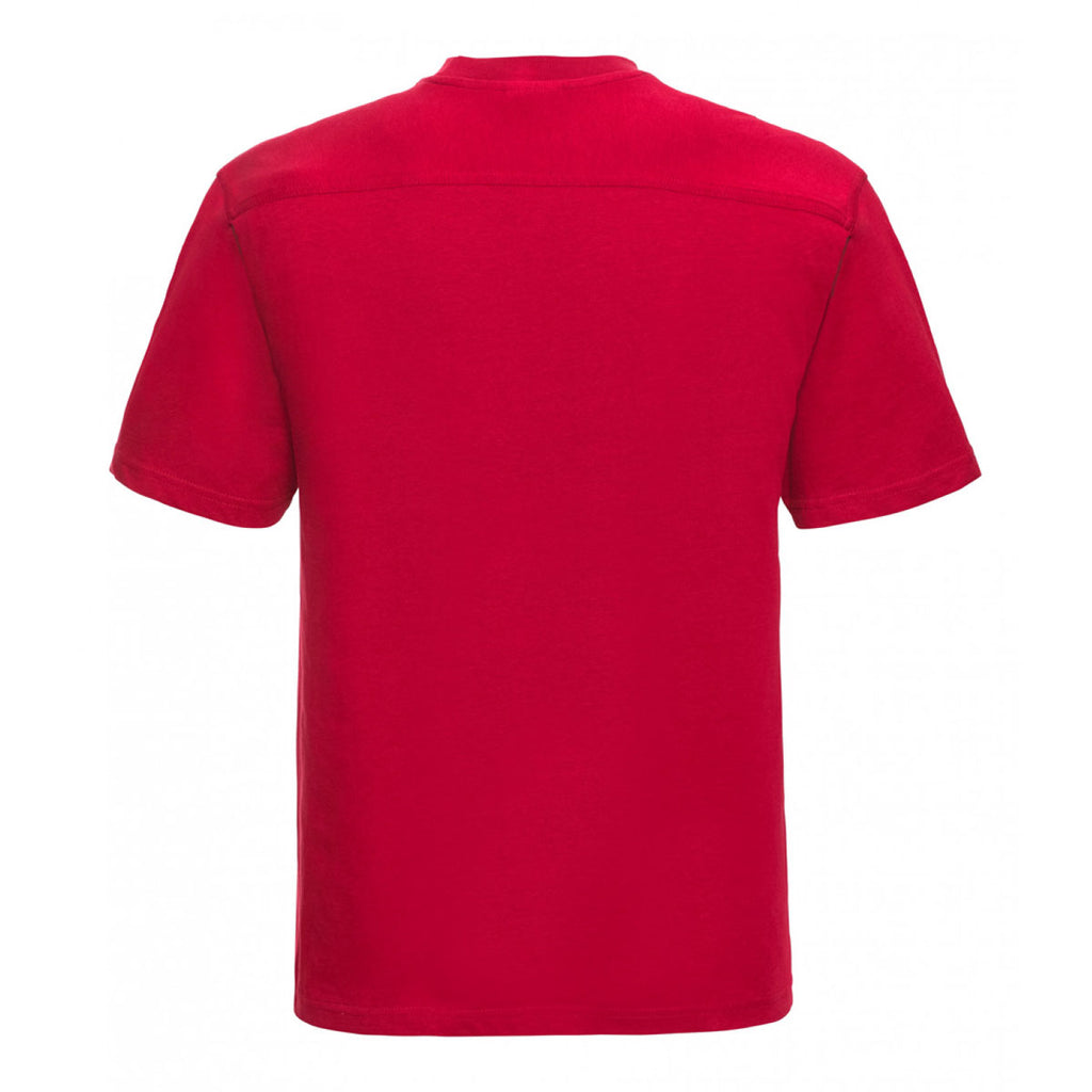 Russell Men's Classic Red Heavyweight T-Shirt