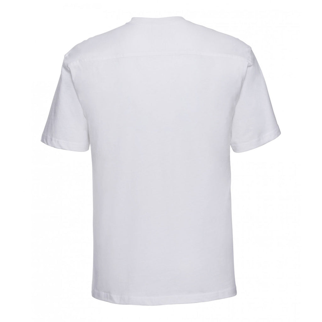 Russell Men's White Heavyweight T-Shirt