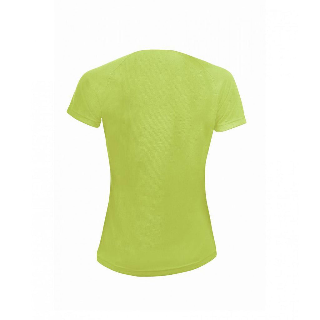 SOL'S Women's Apple Green Sporty T-Shirt