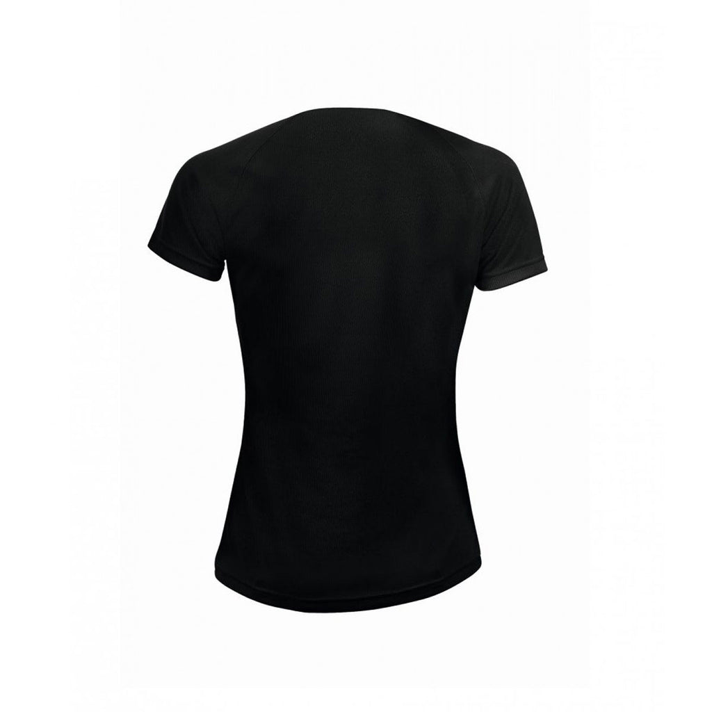 SOL'S Women's Black Sporty T-Shirt