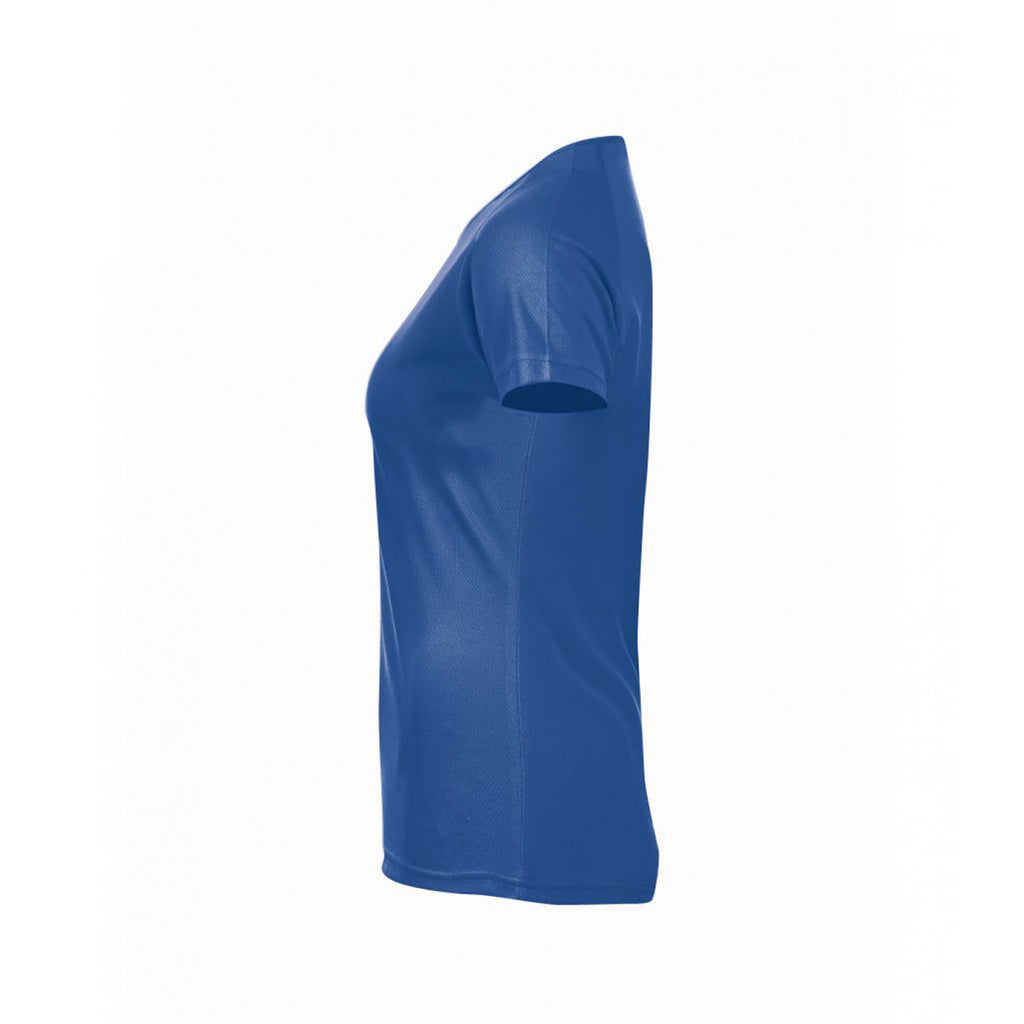 SOL'S Women's Royal Blue Sporty T-Shirt