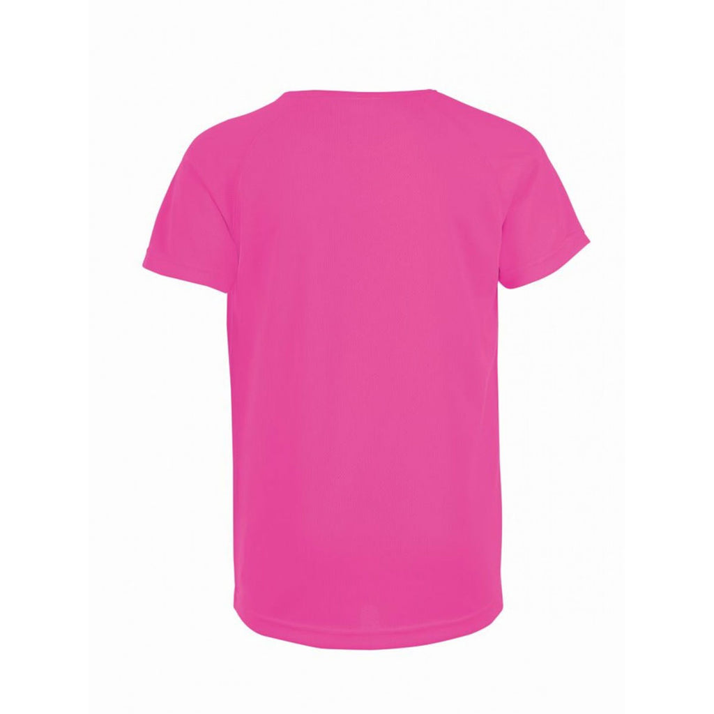 SOL'S Youth Neon Pink Sporty T-Shirt