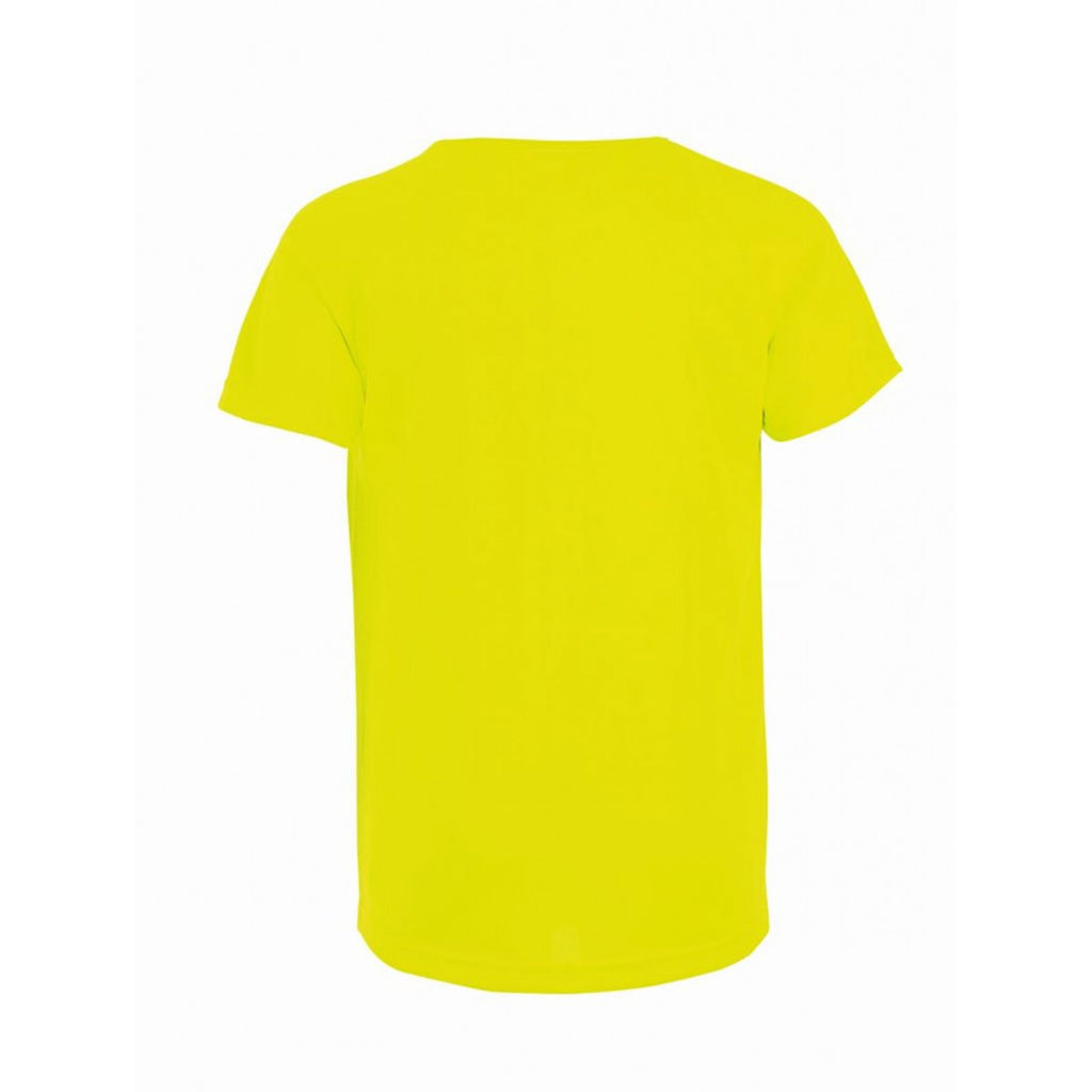 SOL'S Youth Neon Yellow Sporty T-Shirt