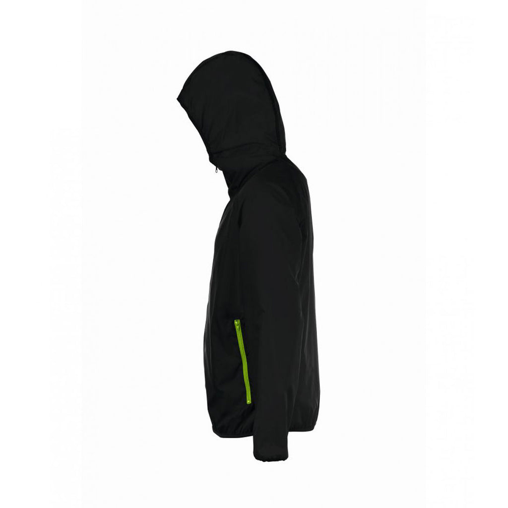 SOL'S Unisex Black Shore Windbreaker Jacket