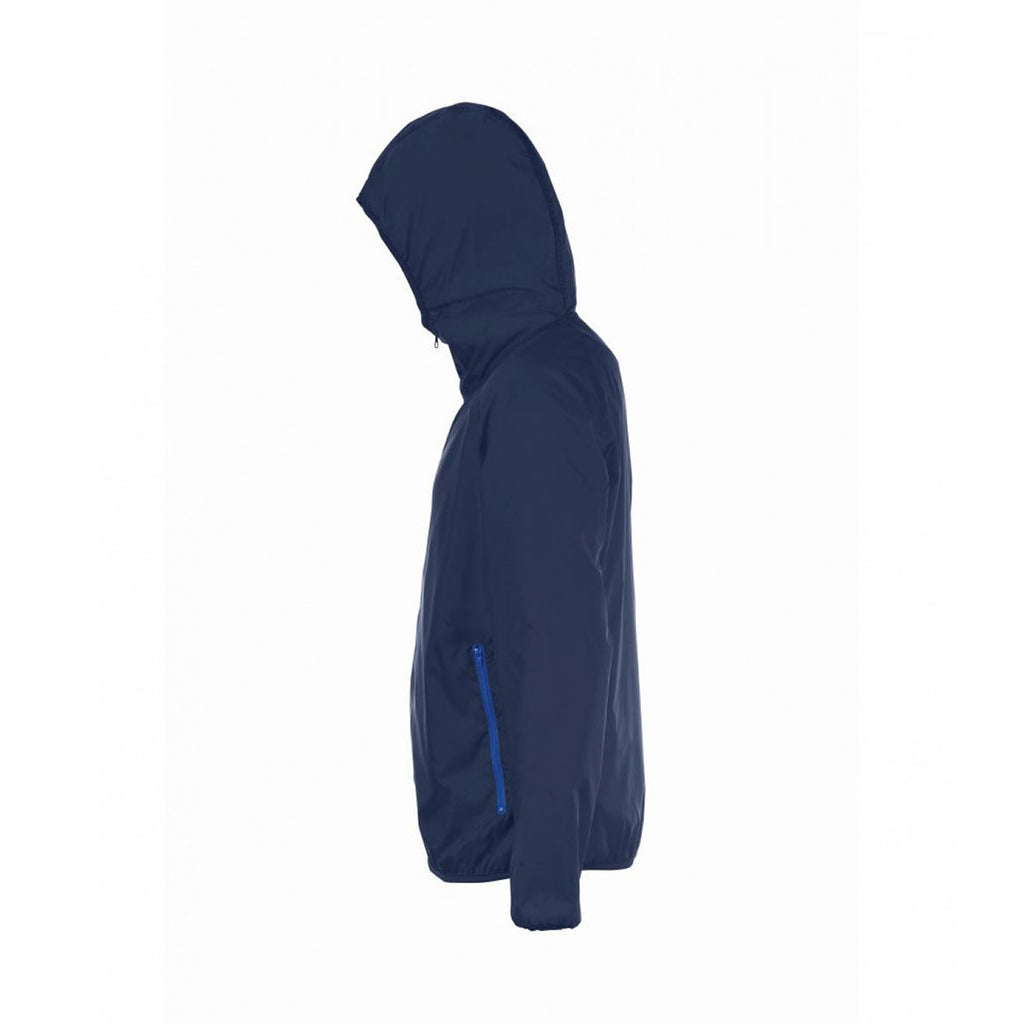 SOL'S Unisex Navy Shore Windbreaker Jacket