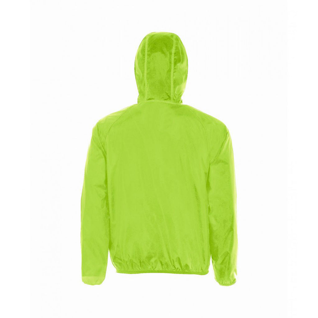 SOL'S Unisex Neon Lime Shore Windbreaker Jacket