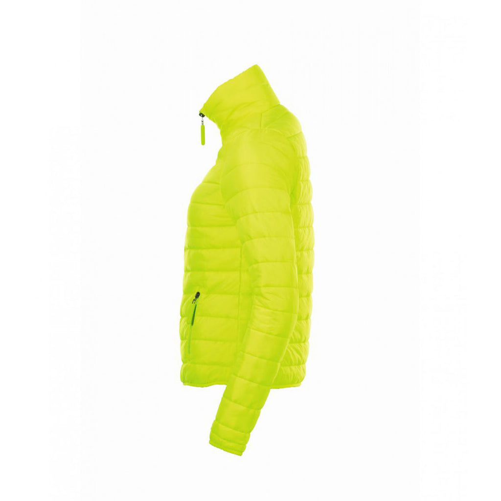 SOL'S Women's Neon Lime Ride Padded Jacket