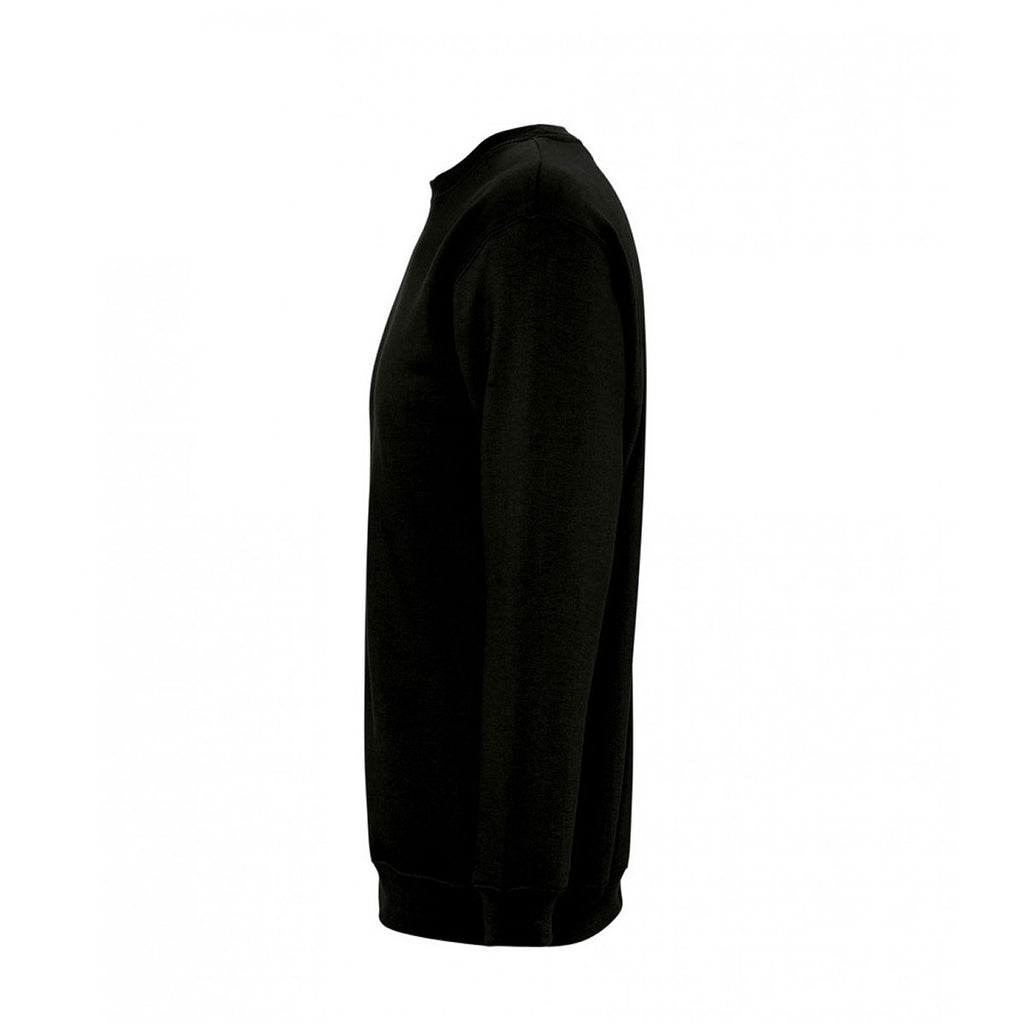 SOL'S Unisex Black Supreme Sweatshirt