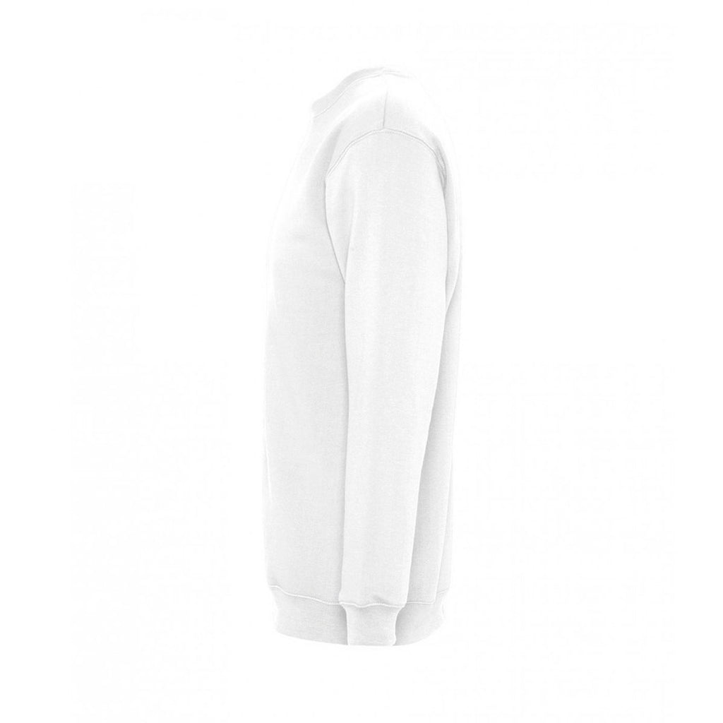 SOL'S Unisex White Supreme Sweatshirt