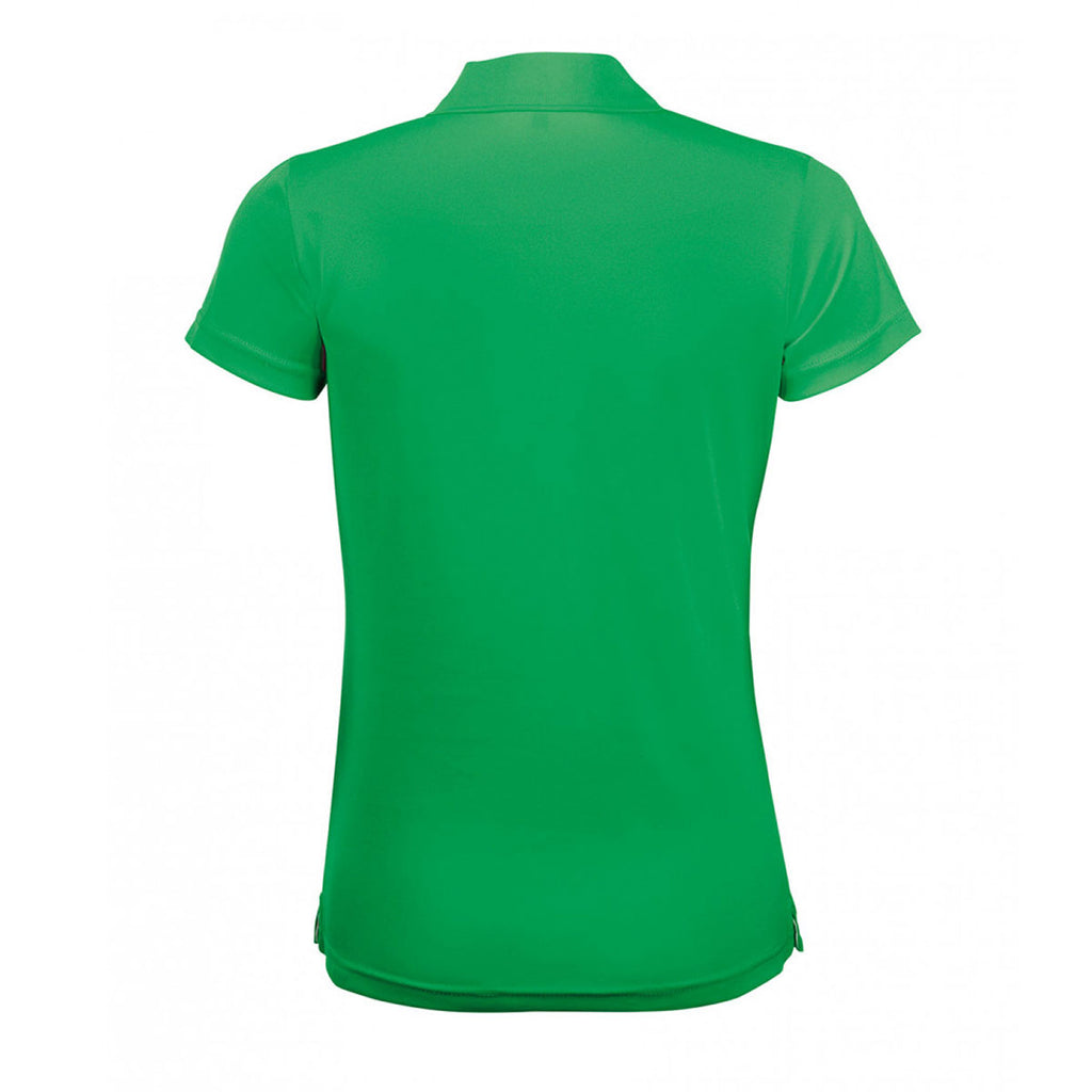 SOL'S Women's Kelly Green Performer Pique Polo Shirt