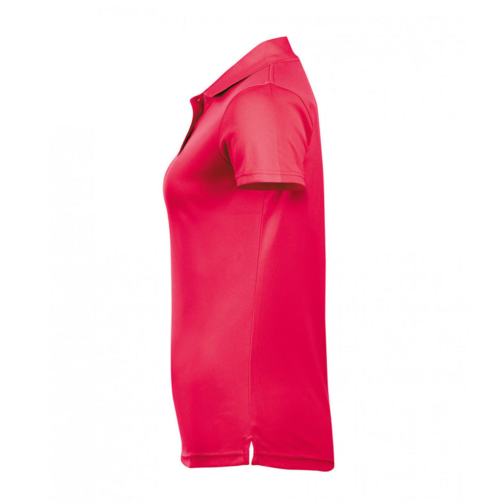 SOL'S Women's Neon Coral Performer Pique Polo Shirt