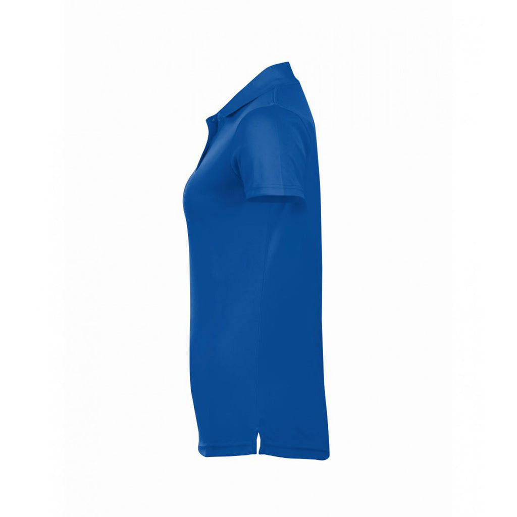 SOL'S Women's Royal Blue Performer Pique Polo Shirt