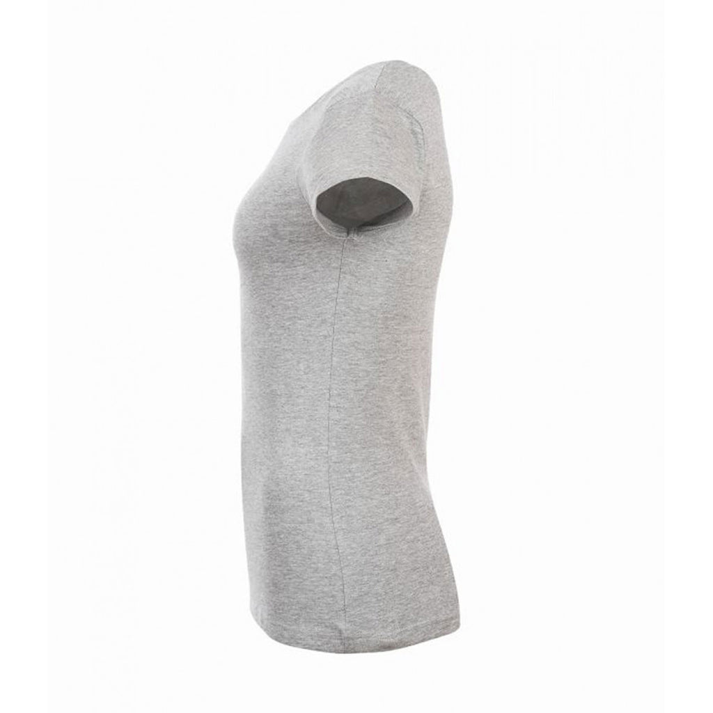 SOL'S Women's Grey Marl Mixed T-Shirt