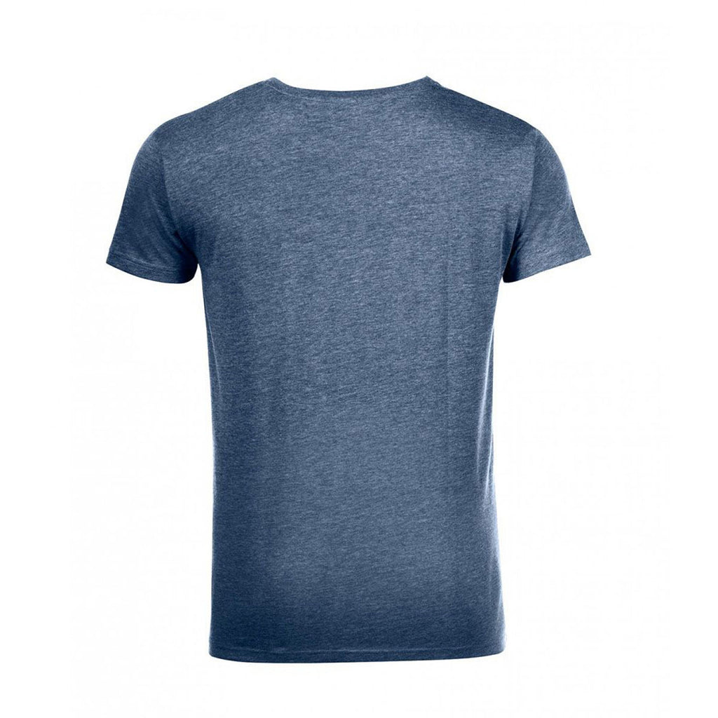 SOL'S Men's Heather Navy Mixed T-Shirt