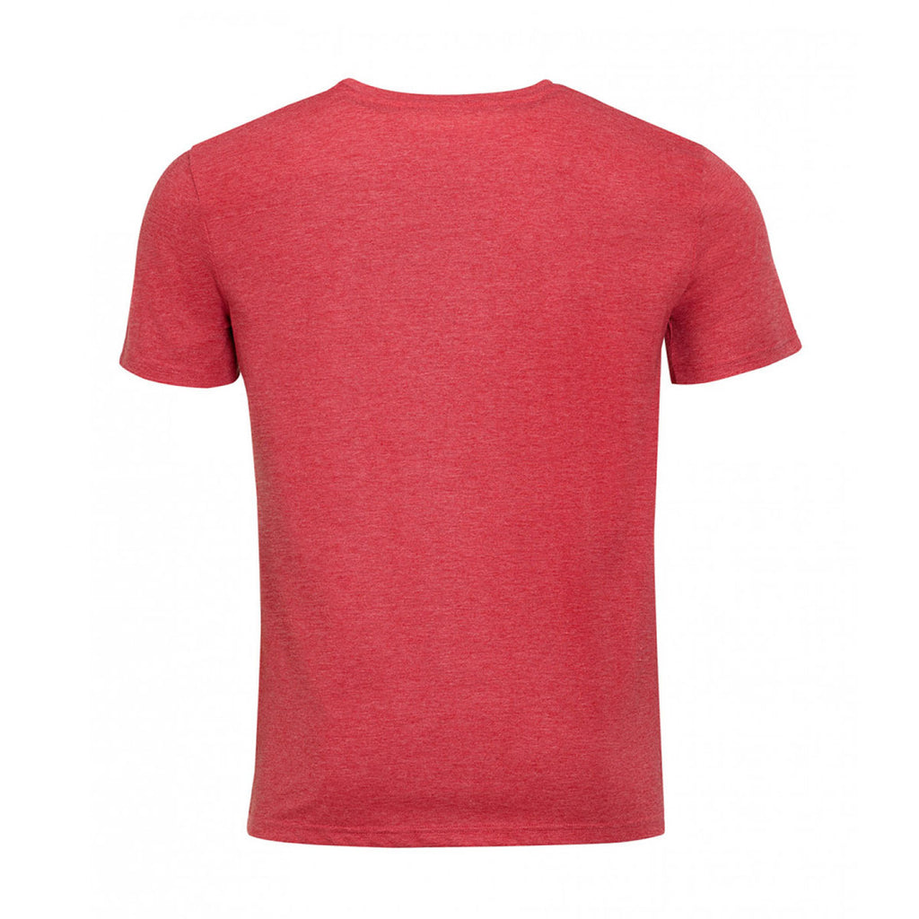 SOL'S Men's Heather Red Mixed T-Shirt