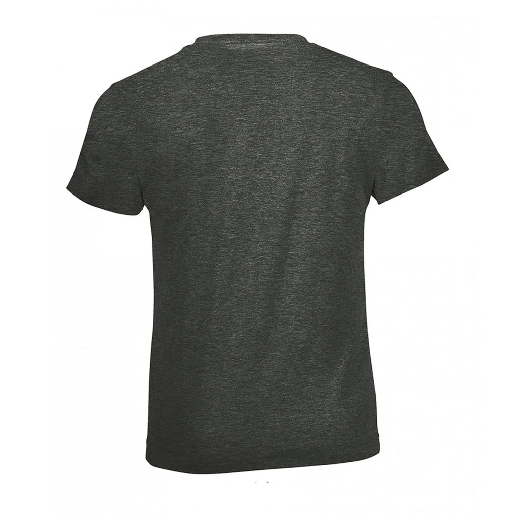 SOL'S Youth Charcoal Marl Regent Fit T-Shirt