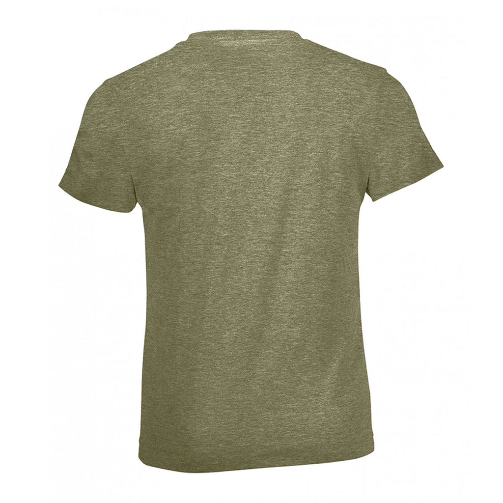 SOL'S Youth Heather Khaki Regent Fit T-Shirt