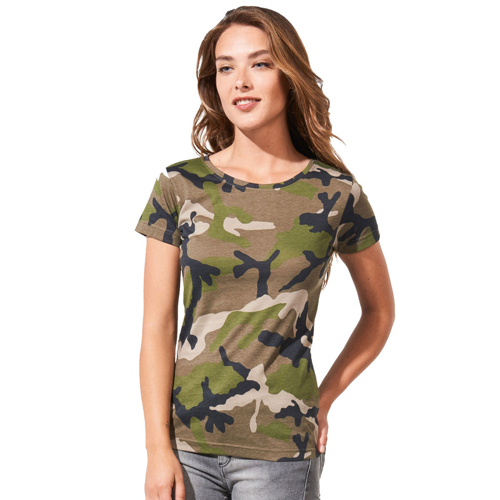 SOL'S Women's Camouflage Camo T-Shirt