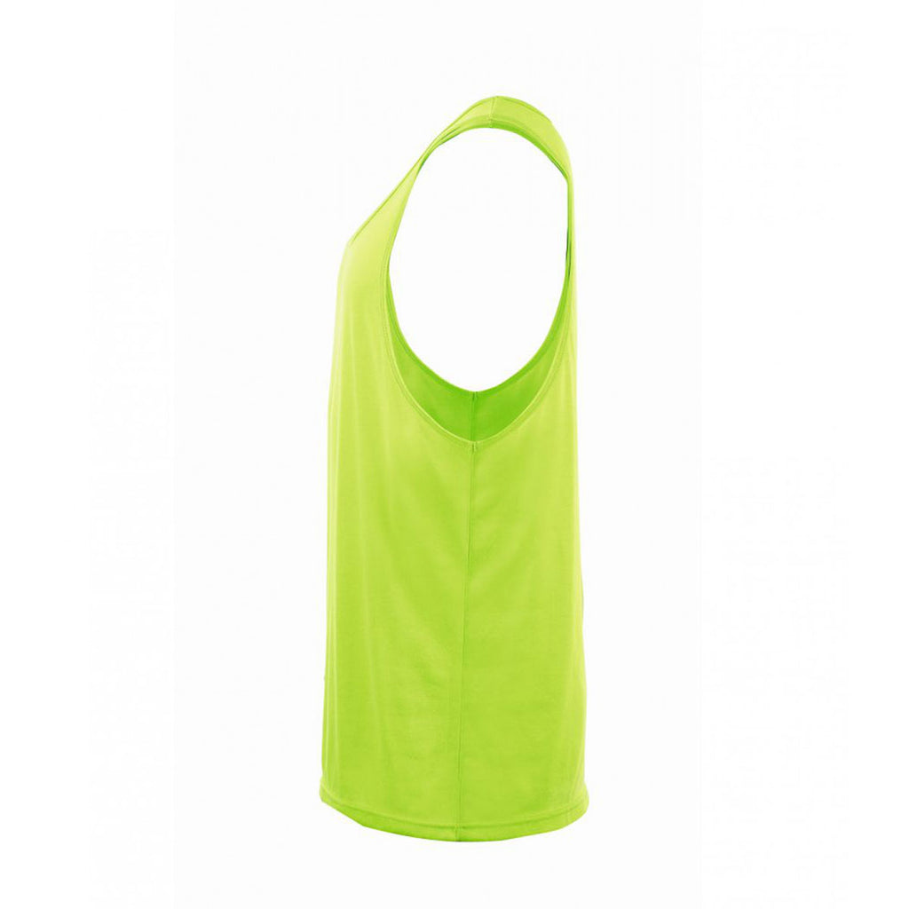 SOL'S Unisex Neon Green Jamaica Tank