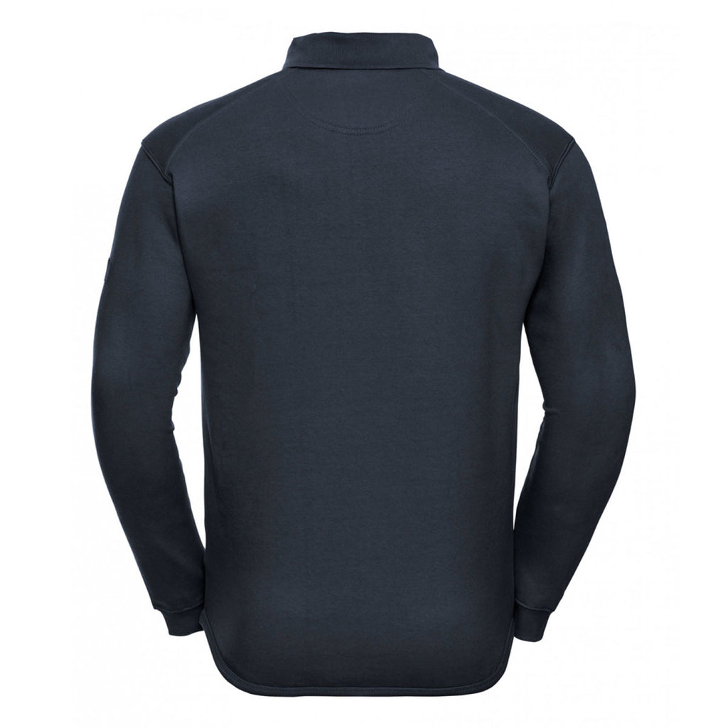 Russell Men's French Navy Heavy Duty Collar Sweatshirt