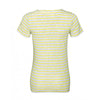 SOL'S Women's Ash/Lemon Miles Stripe T-Shirt