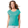 SOL'S Women's Caribbean Blue Melba T-Shirt