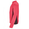 SOL'S Men's Neon Coral Berlin Long Sleeve Zip Neck Running Top