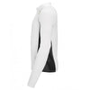 SOL'S Men's White Berlin Long Sleeve Zip Neck Running Top