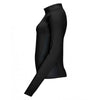 SOL'S Women's Black Berlin Long Sleeve Zip Neck Running Top