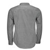 SOL'S Men's Deep Grey Marl Barnet Long Sleeve Heather Poplin Shirt