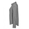 SOL'S Women's Deep Grey Marl Barnet Long Sleeve Heather Poplin Shirt