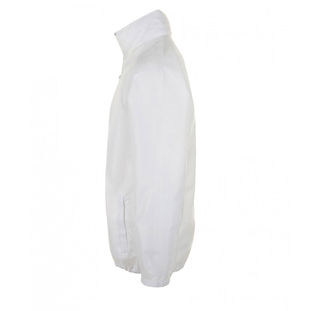 SOL'S Unisex White Shift Windbreaker Jacket
