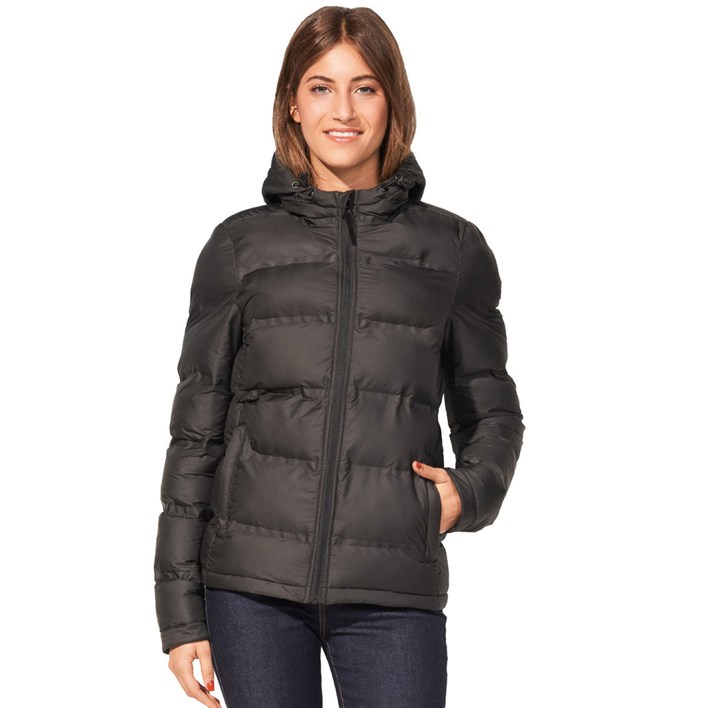 SOL'S Women's Black Ridley Padded Jacket
