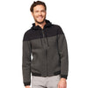 SOL'S Unisex Charcoal Marl/Black Voltage Hooded Jacket