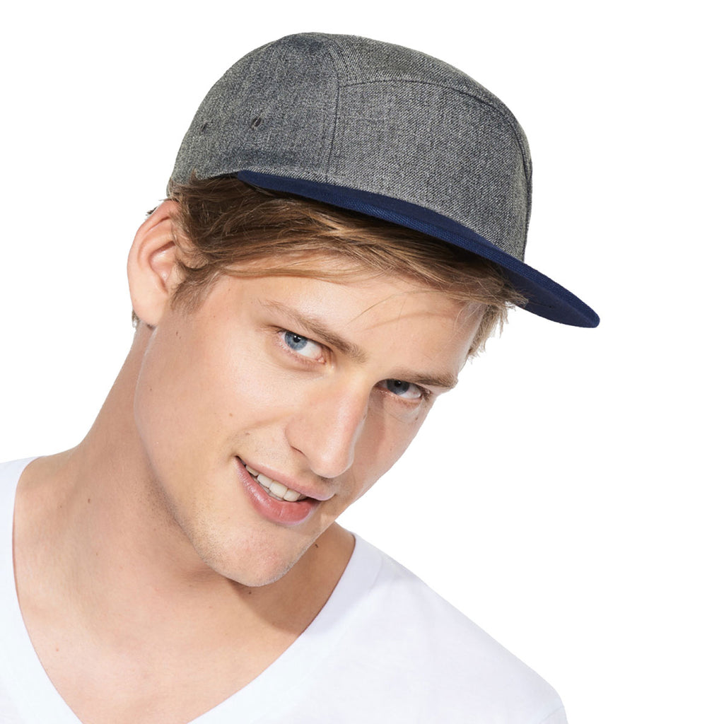 SOL'S Charcoal Marl/French Navy Ramsey Contrast Cap