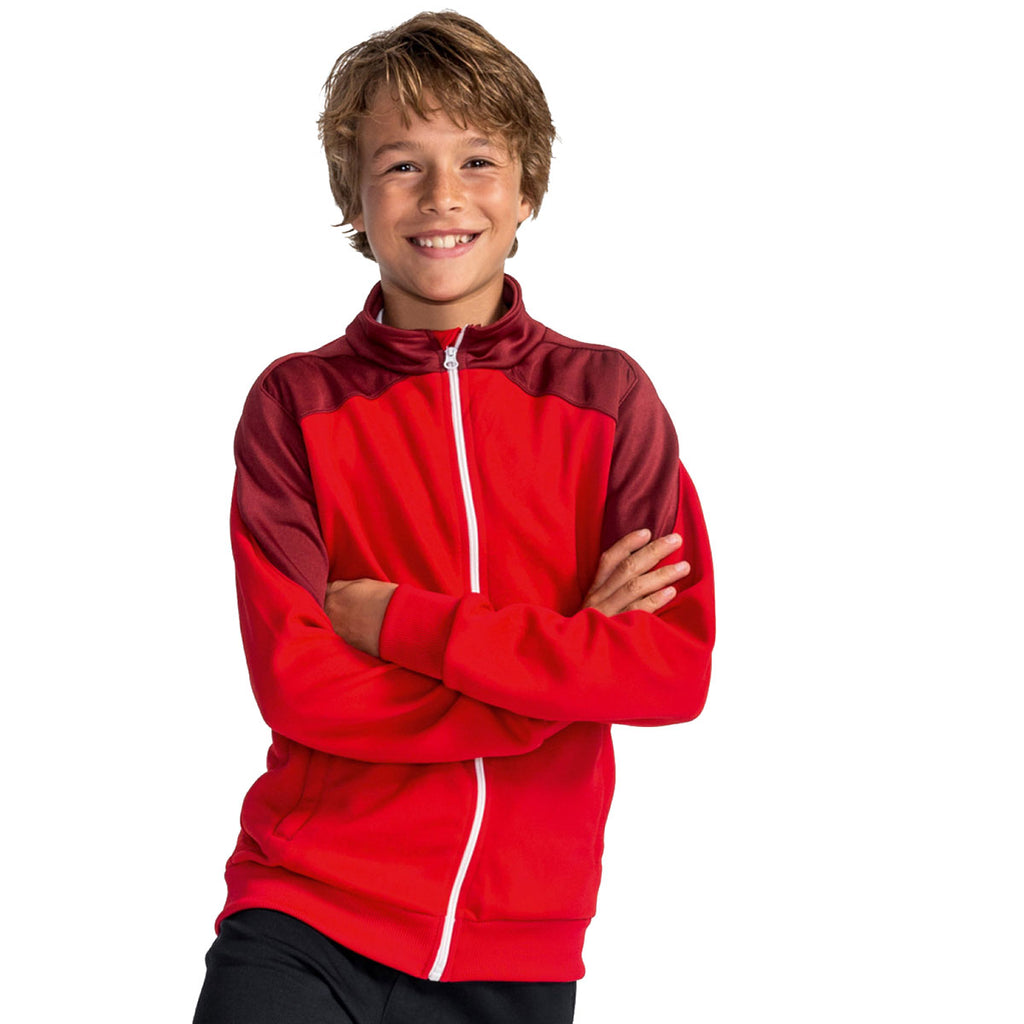 SOL'S Youth Red Monumental Full Zip Top