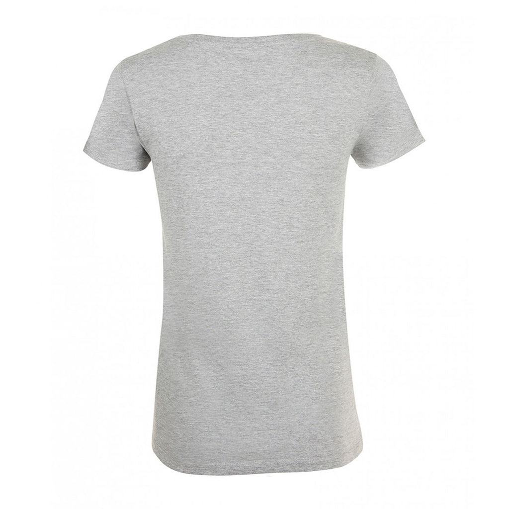 SOL'S Women's Grey Marl Mia T-Shirt
