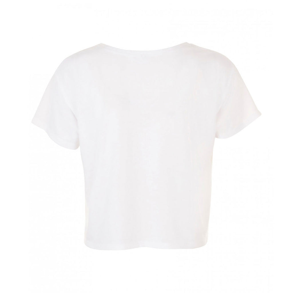 SOL'S Women's White Maeva Beach Crop T-Shirt
