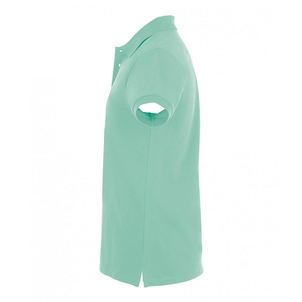 SOL'S Men's Mint Phoenix Pique Polo Shirt