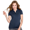 SOL'S Women's Heather Denim Phoenix Pique Polo Shirt